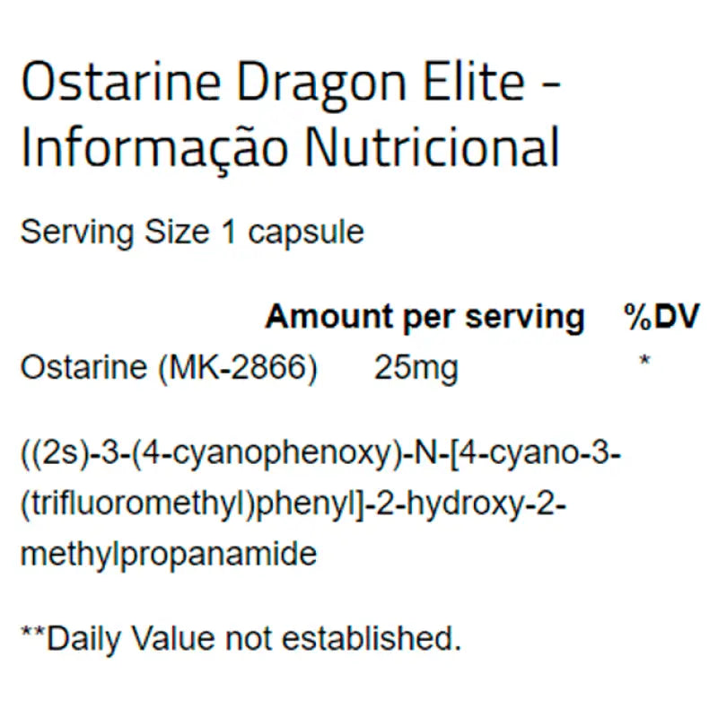 Ostarine (60 Caps) - Dragon Elite - Dragon Elite
