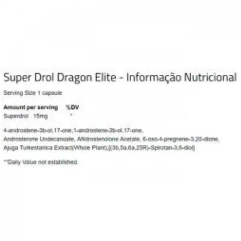 Super Drol (60 Caps) - Dragon Elite - Dragon Elite